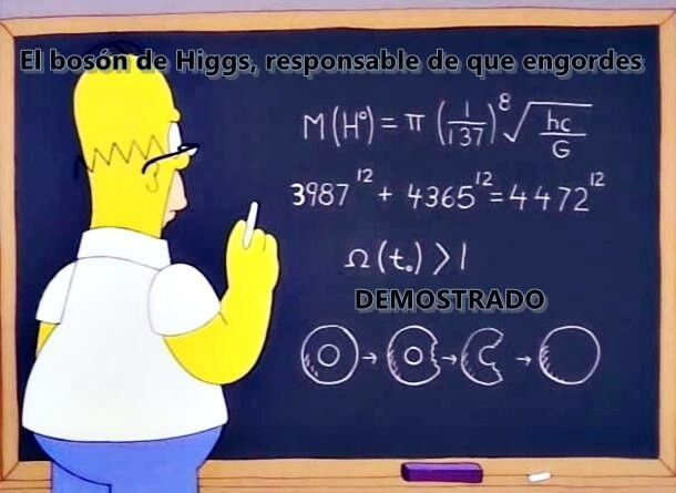 Homer Simpson y el bosón de Higgs