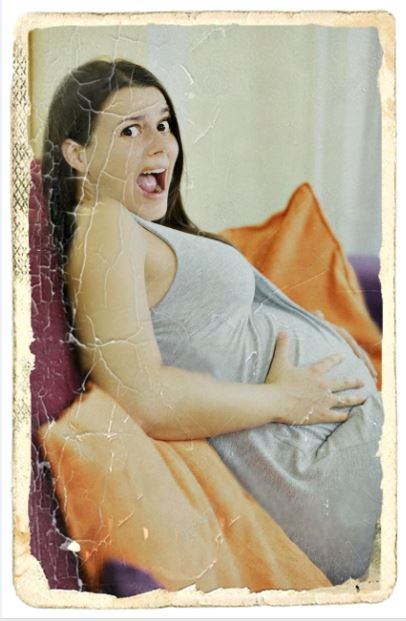 embarazada aterrorizada por la noticia