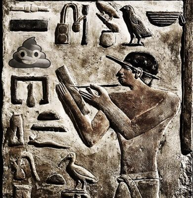 Primeros emoticonos en jeroglíficos