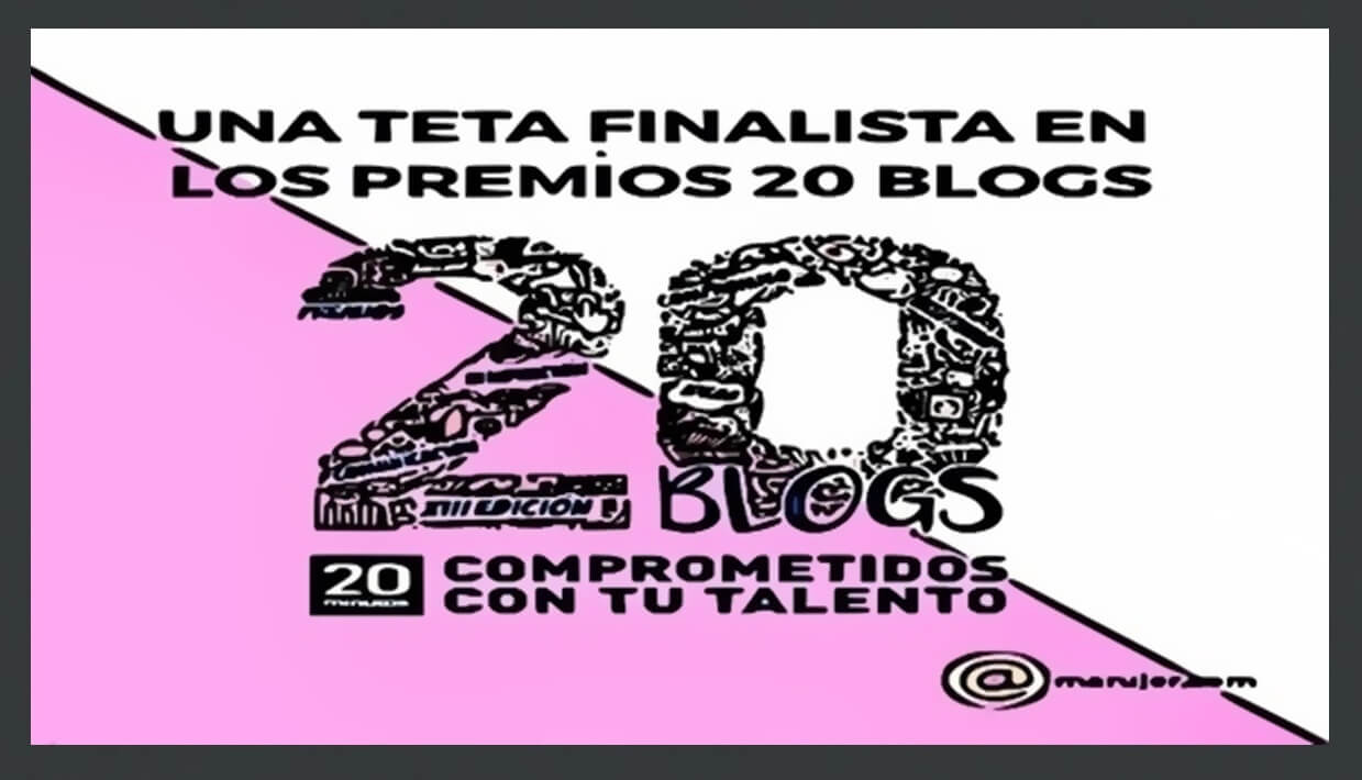 una teta es finalista en los premios 20 blogs